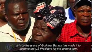 Barack Obamas grandmother celebrates his US election victor [upl. by Frazier858]