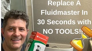 Fluidmaster Toilet Fill ValveDone in 30 Seconds with NO TOOLS [upl. by Ahseid]