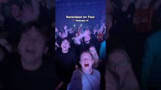 EUROVISION ON TOUR  📍 WARSAW  eurovision eurowizja poland [upl. by Jestude]