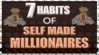 7 DAILY HABITS OF SELF MADE MILLIONAIRES HINDI [upl. by Ranita]