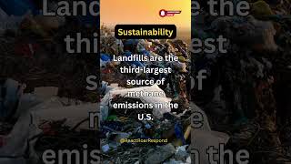 Trash Talk The Methane Menace of Landfills shorts facts [upl. by Heiner]