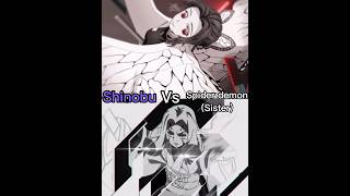 Shinobu vs spider demon  sister demonslayer capcut shinobu shorts spiderdemon [upl. by Kcirtapnhoj]