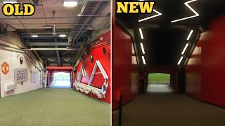 Manchester Uniteds NEW Tunnel at Old Trafford [upl. by Hazlip434]