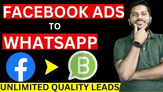 How to Generate leads on Whatsapp using Facebook Ads  Facebook Ads WhatsApp Message  Facebook ads [upl. by Anoirb915]