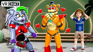 Roxanne Wolf IS PROPOSING to Glamrock Freddy in VRCHAT [upl. by Pizor]