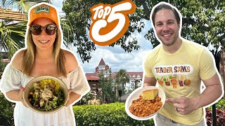 Top 5 BEST Disney World Resort Hotel Quick Service Restaurants 2024 [upl. by Chesney]