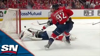 Evgeny Kuznetsov Scores After TJ Oshie Hits Sam Bennett To Cause Turnover [upl. by Yeslek]