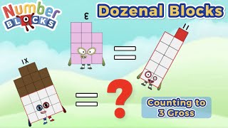 Dozenal Blocks ｜Numberblocks｜Learn to count 1 to 300 3 gross [upl. by Boggs]