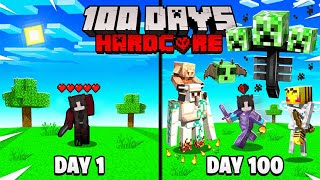 I Attempt To Survive 100 Days In HARDCORE Minecraft Bedrock 121 [upl. by Morez641]