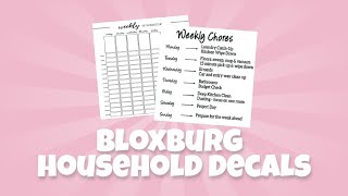 household decal codes for bloxburg  iispxrkles [upl. by Oimetra821]