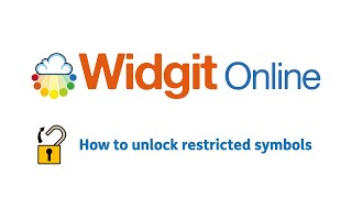 Widgit Online  How to unlock restricted symbols [upl. by Akeenat]