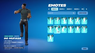 ALL BLOCKED ICON SERIES EMOTES IN FORTNITE [upl. by Cowles]