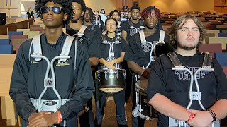 Q Smith  Drumline Cadence  Marching Knights [upl. by Nepets]