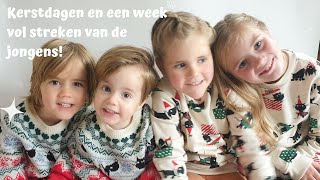 Kerstdagen en een week vol streken van de jongens Weekvlog 12 [upl. by Anairam574]