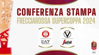 Conferenza stampa Frecciarossa Supercoppa 2024 EA7 Emporio Armani Milano  Virtus Segafredo Bologna [upl. by Flori261]