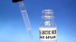 Homemade Lactic Acid Face Serum w Hyaluronic Acid Ι AHA Serum [upl. by Blanch]