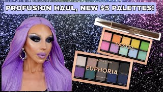 PROFUSION HAUL EUPHORIA AND PASTELS PALETTE REVIEW SWATCHES AND TUTORIAL [upl. by Nolrah384]