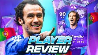 90 FANTASY FC HERO RICARDO CARVALHO SBC PLAYER REVIEW  FC 24 Ultimate Team [upl. by Vonni]