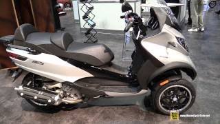 2017 Piaggio MP3 500 ie ABS Scooter  Walkaround  2016 AIMEXpo Orlando [upl. by Heywood985]