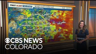 Colorado weather 70s return Sunday severe storms on plains [upl. by Yendys]