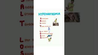 Mnemonic for hyponatremia kattrucate stomapain seizures lethargy medicalreels [upl. by Tiff]