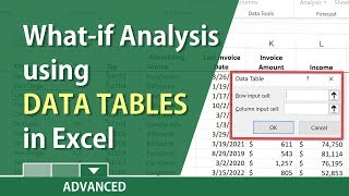 WhatIf analysis in Excel with a Data Table by Chris Menard [upl. by Atiekahs]