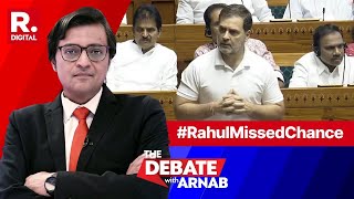 Did Rahul Gandhi Lose Golden Opportunity To Change His Brand Image Asks Arnab on The Debate [upl. by Kassity]