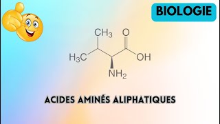 Les acides aminés aliphatiques biologie science biochimie [upl. by Anilat]