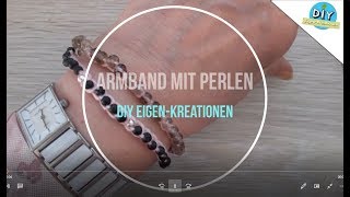 Armband mit Perlen häkeln [upl. by Polinski]