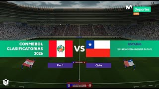 Perú vs Chile ● Eliminatorias Sudamericanas 2024 ● Simulación Pes 2021 [upl. by Pachton417]