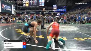 138 Lbs Cons 64 2 Maxwell Honiss Michigan Vs Brady Thompson Nebraska [upl. by Alburg]