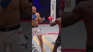 UNBELIEVABLE TKO 😳 Lorenz Larkin stops Levan Chokheli in the first round at bellatorsandiego [upl. by Adachi]