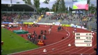 Leichtathletik DM 2011 Kassel 400m Hürden Endlauf [upl. by Irrabaj]