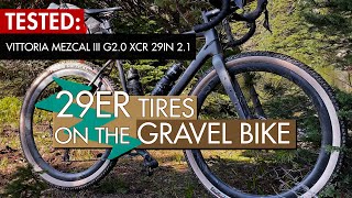 29er Tires on the 700c Gravel Bike  Vittoria Mezcal III G20 XCR 29in Ride and Review [upl. by Mariandi]