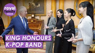 King Charles III Awards KPop Band Blackpink MBEs [upl. by Jamin]