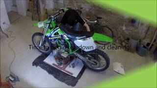 1998 KX125 rebuild  Part 1 [upl. by Demy]