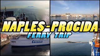 NAPLES to PROCIDA Ferry Trip  Italy 4k [upl. by Elleynad471]