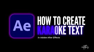 How to Create Karaoke Text Effect in After Effects [upl. by Etnovaj]