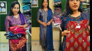 partyweartrendyajrak3piecesets cottonaffordable DishaKurtis [upl. by Atsyrc]