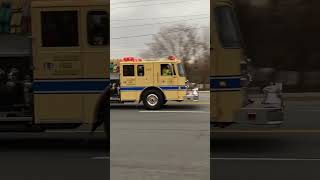 Colonie Fire Company Engine 405 Responding to a Fire Alarm [upl. by Steinman268]