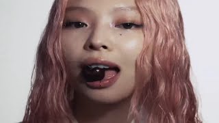 BLACKPINKs Jennie bleeds cherry red in Mantra teaser clip [upl. by Ydneh470]