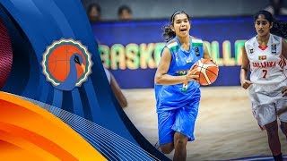 Sri Lanka v India  Full Game  FIBA U16 Womens Asian Championship 2017  DIV B [upl. by Davena982]