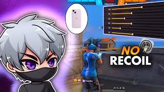 Best Sensitivity ⚙️ For iPhone Xr No Recoil 👾 Free Fire Max [upl. by Ciapha]