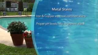 Preventing and Removing Swimming Pool Metal Stains by Aqua Chem® [upl. by Eceirahs]