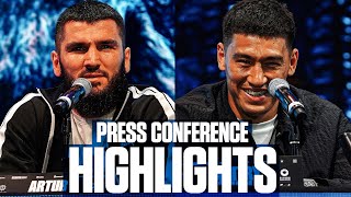 Highlights From Todays Beterbiev vs Bivol Undisputed Press Conference [upl. by Ahsiemac834]