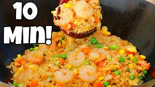 10Min Shrimp Fried Rice Recipe BETTER Than Takeout [upl. by Ginger46]