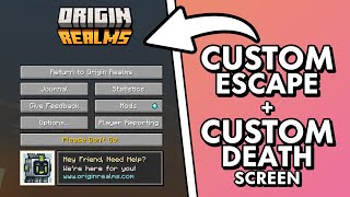 Add a Custom Escape amp Death Screen to your Minecraft Server [upl. by Kcuhc796]