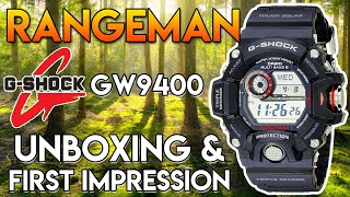 Rangeman GW9400 ⏱ Highly Functional amp Rugged Casio GShock 🪵🔥 Live Unboxing amp First Impression [upl. by Saideman]