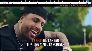 ECUAKARAOKE PROFESIONAL  Casate conmigo  Nicky Jam [upl. by Larina222]