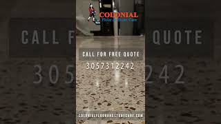 Terrazzo Floor Cleaning Service In MiamiDade Florida [upl. by Aneleasor66]